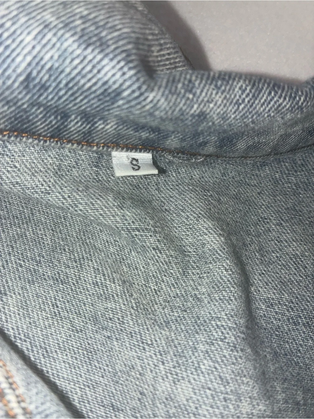 Oversized AztecDenim Shacket with Multicolor Southwestern Panel Sz S
